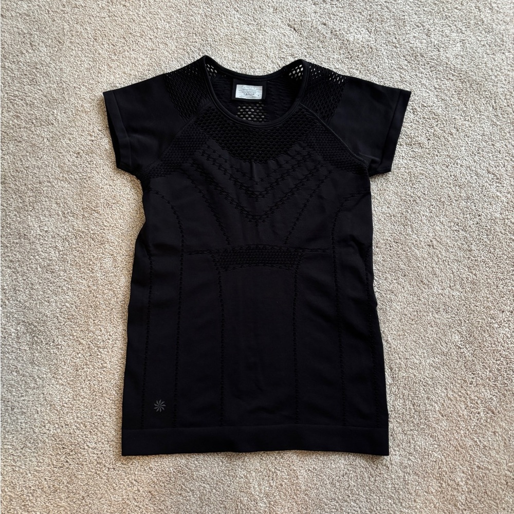 Athleta Black Short Sleeve Top
